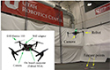 Nonlinear Vision-based Observer for Visual Servo Control of an Aerial Robot in GPS-denied Environments