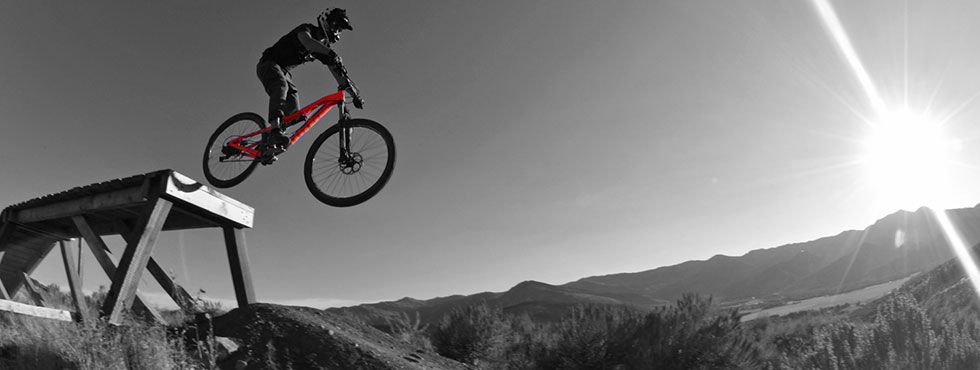 Kam at Trailside bike park.